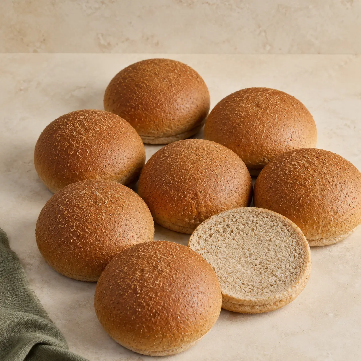 Burger Buns — Whole Wheat